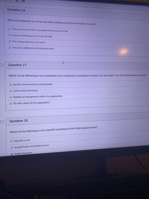 Question 16 Why are companies se concerned with