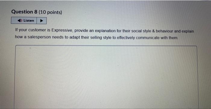 If your customer is Expressive, provide an