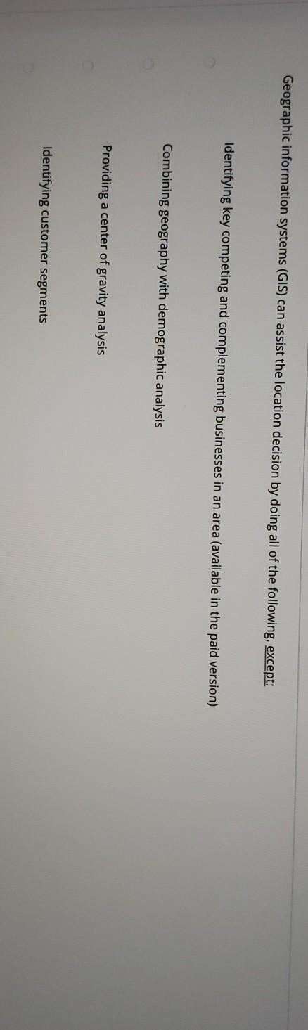 Geographic information systems (GIS) can assist