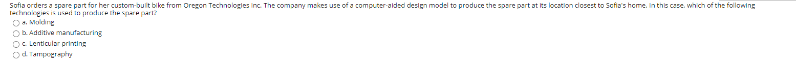 Sofia orders a spare part for her custom-built