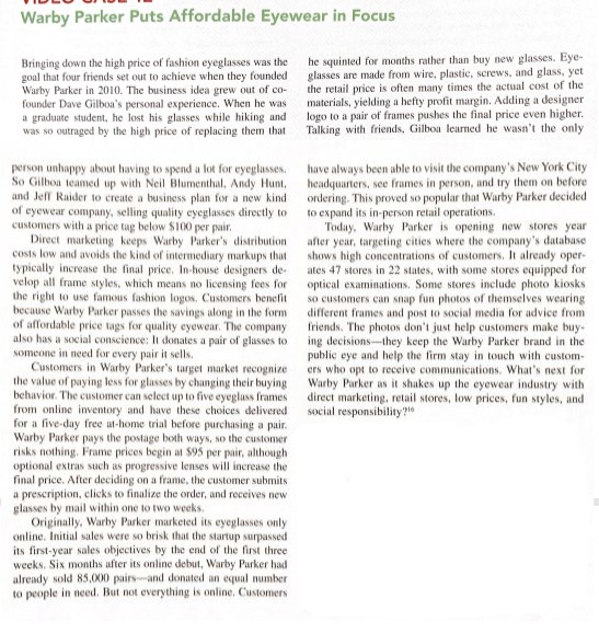 Should Warby Parker charge more for frames