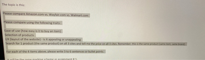 The topic is this: Please compare Amazon.com vs.