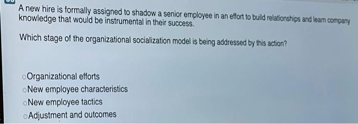 58 A manager is trying to avoid the problem of