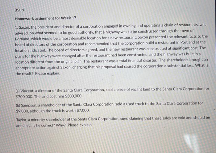 please do not copy&paste from Chegg! BSL 1