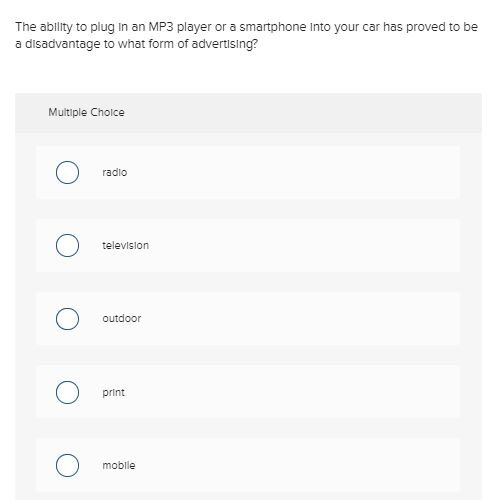 The ability to plug in an MP3 player or a