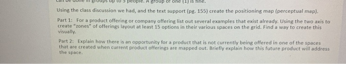 Using the class discussion we had, and the text