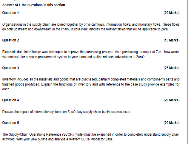 Read the case study below and answer ALL