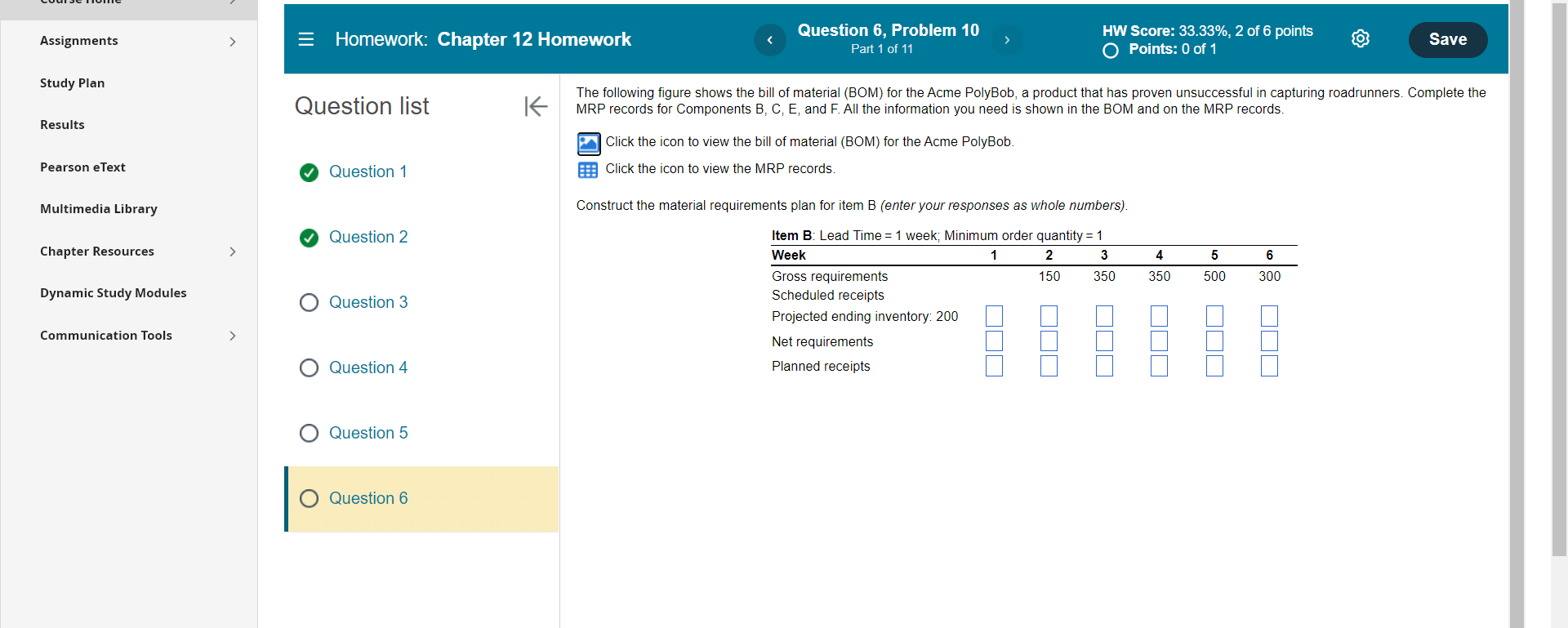 Assignments Study Plan Results Pearson eText