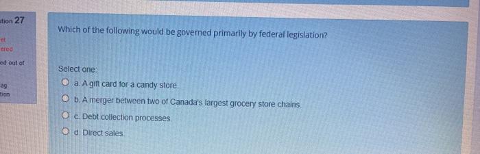 business law stion 27 Which of the following