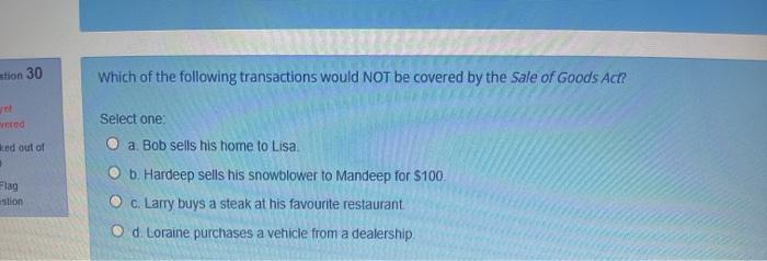 business law stion 27 Which of the following