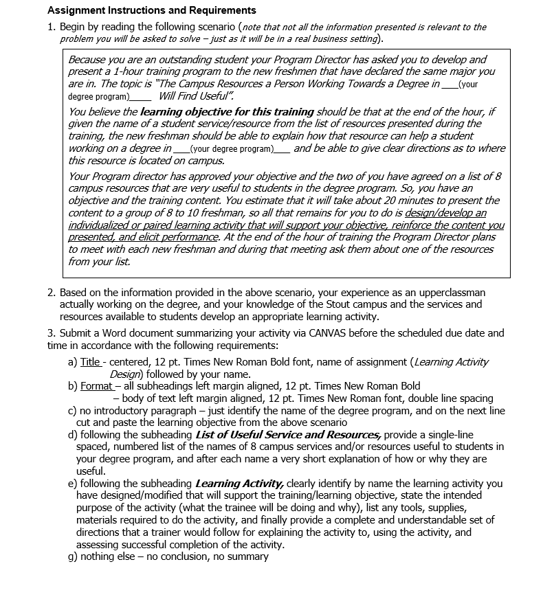 Assignment Instructions and Requirements 1. Begin