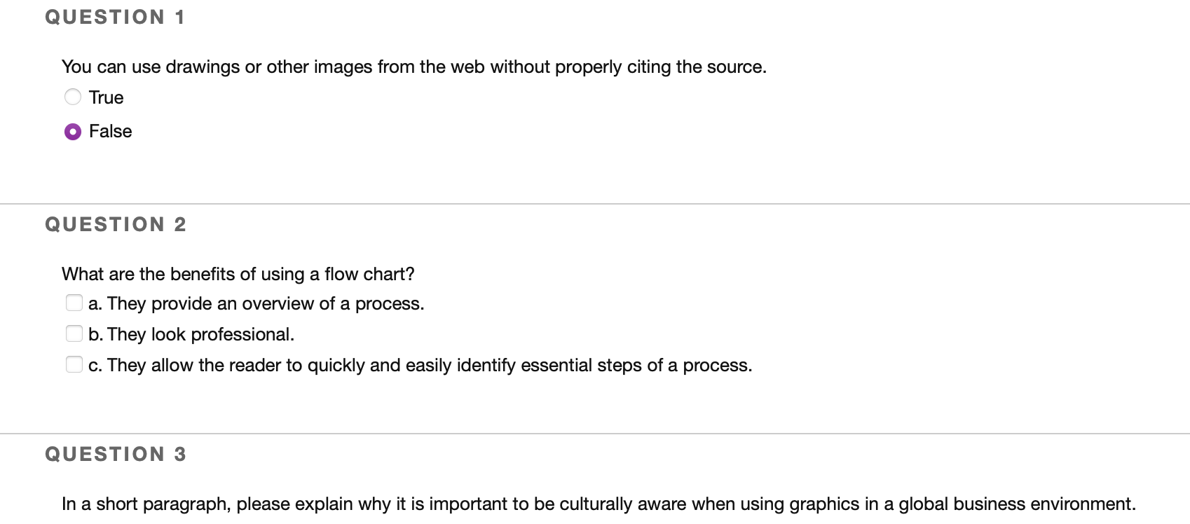 QUESTION 1 You can use drawings or other images