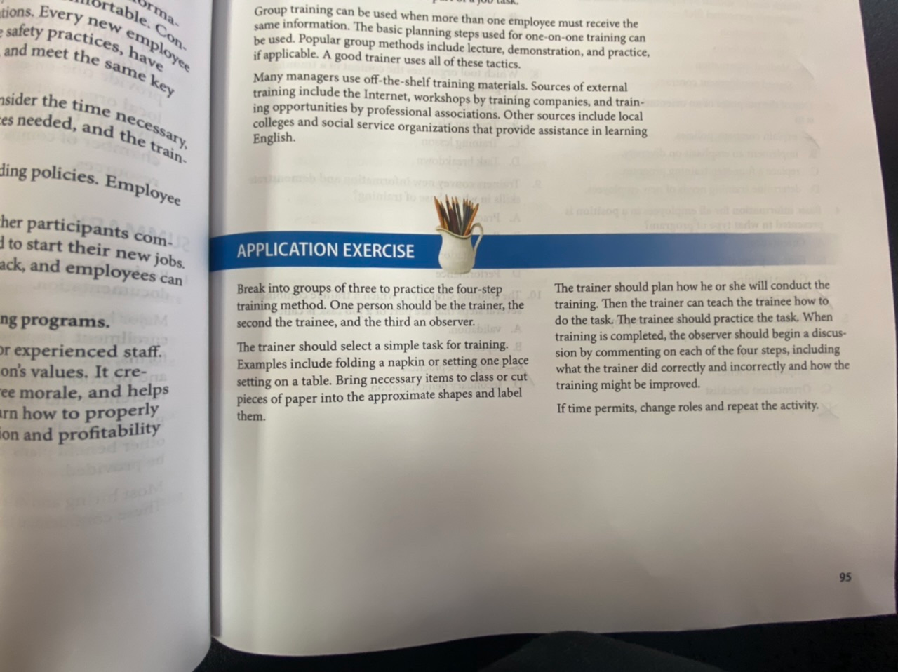 stions. Every new employee safety practices, have