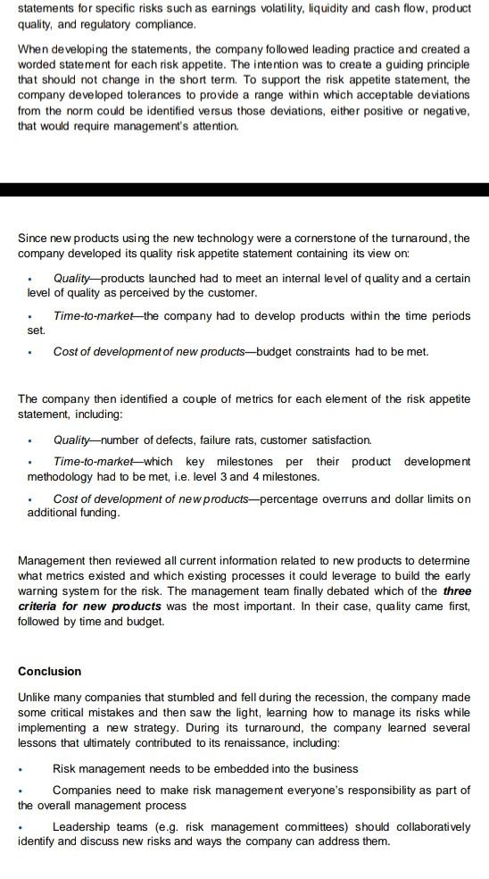 (KPMG's Evolving World of Risk Management) The