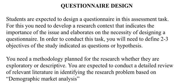 ... Research questions or hypothesis: