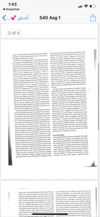 how has competition to macdonalds changed ocer