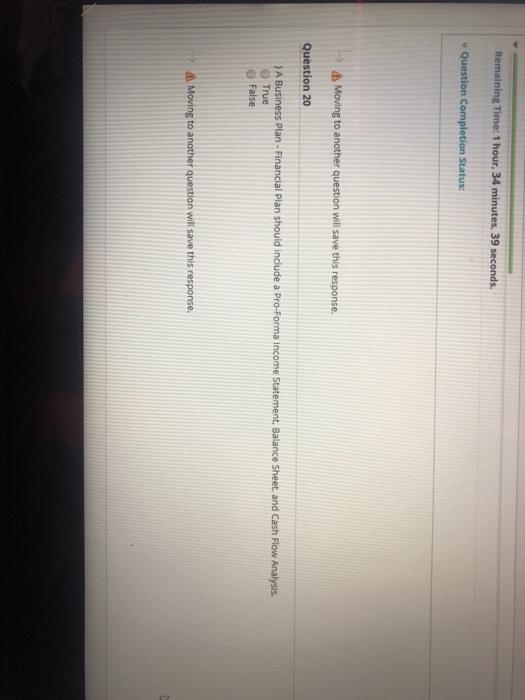 Remaining Time: 1 hour, 34 minutes, 39 seconds.