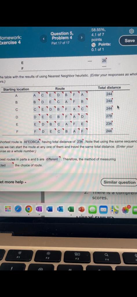 A-F Please and include all of the total