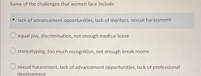 more than 1 correct answer Some of the challenges