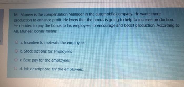 Mr. Muneer is the compensation Manager in the