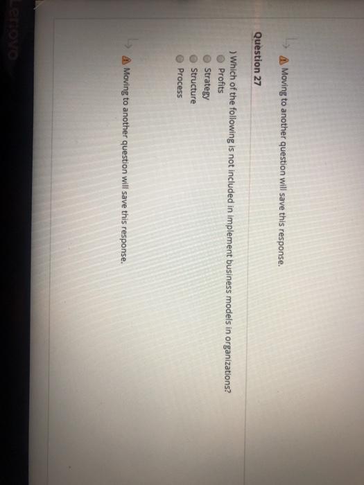 A Moving to another question will save this