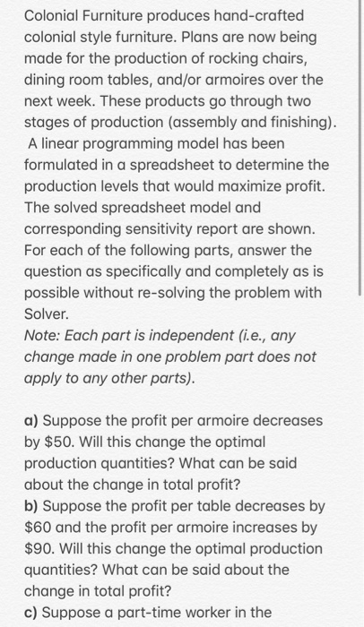 please put answer with excel solver and steps i