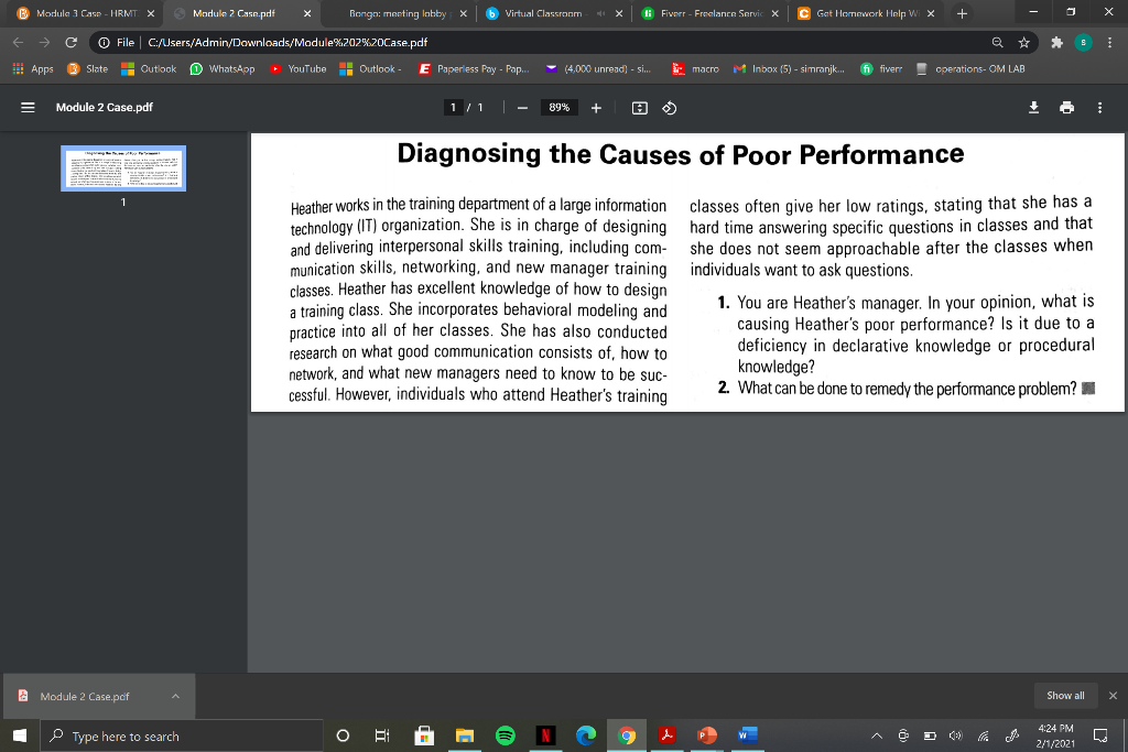 TEM Module 3 Case - HRMT X Module 2 Case.pdf X