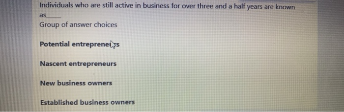 Individuals who are still active in business for