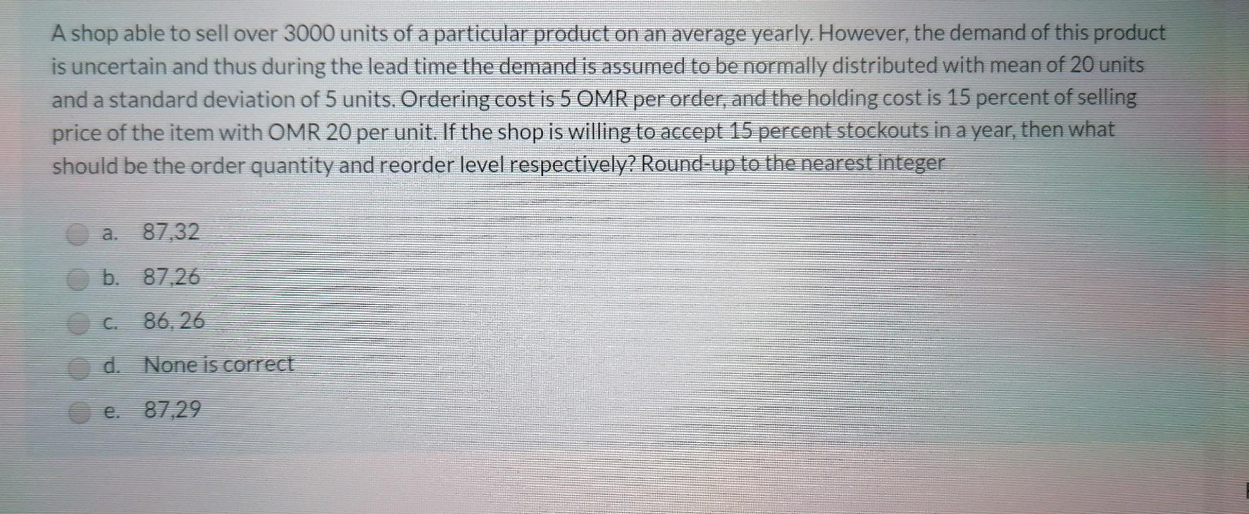 A shop able to sell over 3000 units of a