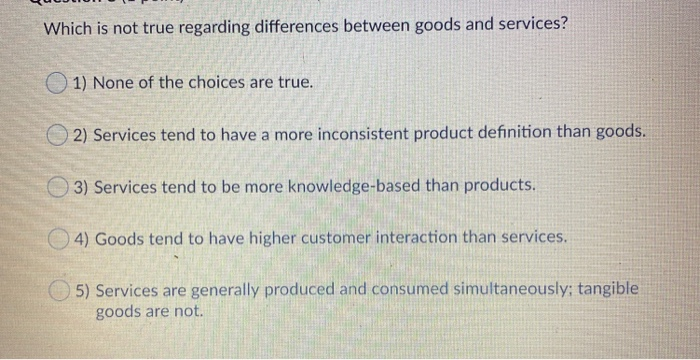 Which is not true regarding differences between