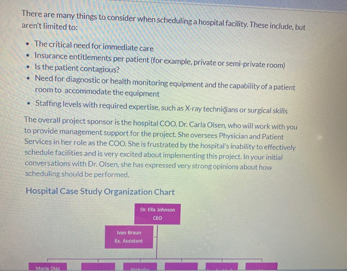 1. As the project manager, what advantages could