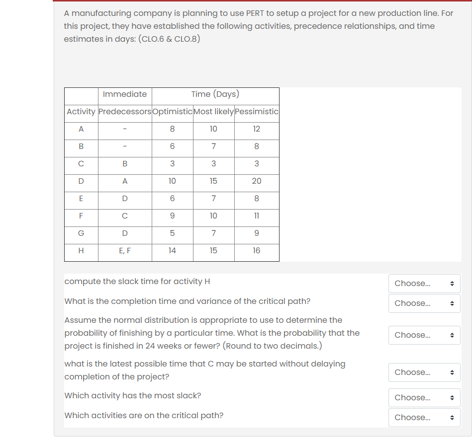I need a clear answer for each part, i mean i