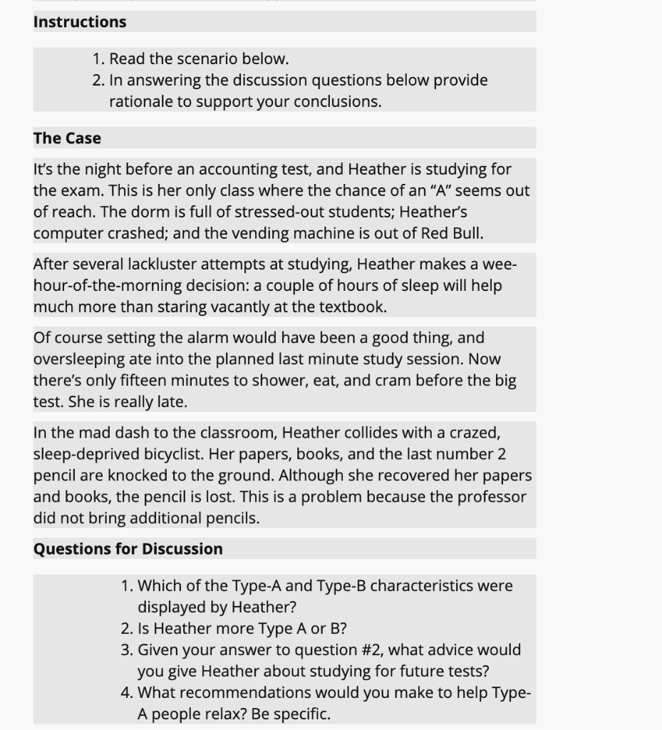 the questions are at the bottom Objectives To