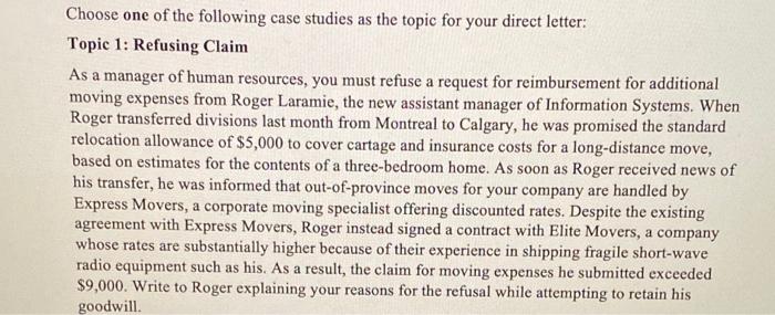 please help, thank you Indirect Letter Task: