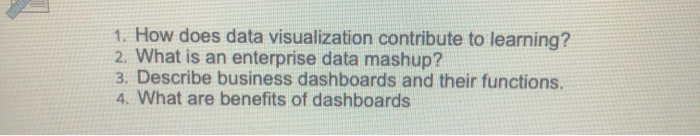 1. How does data visualization contribute to