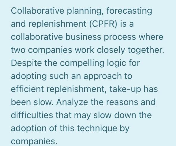 Collaborative planning, forecasting and