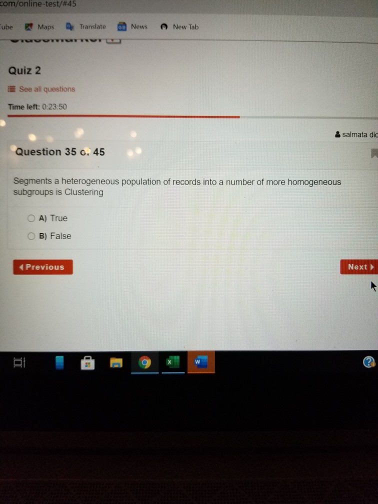 the answer only no explanation needed Ch 2 Intro