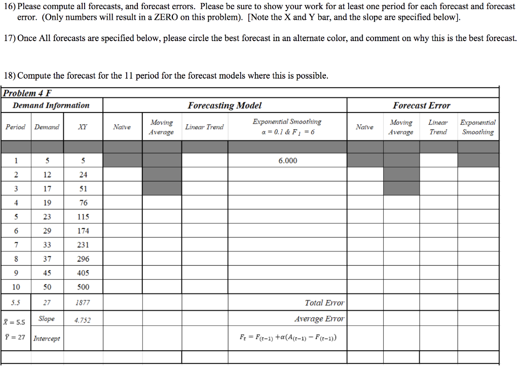 Please complete the problem and show work inside