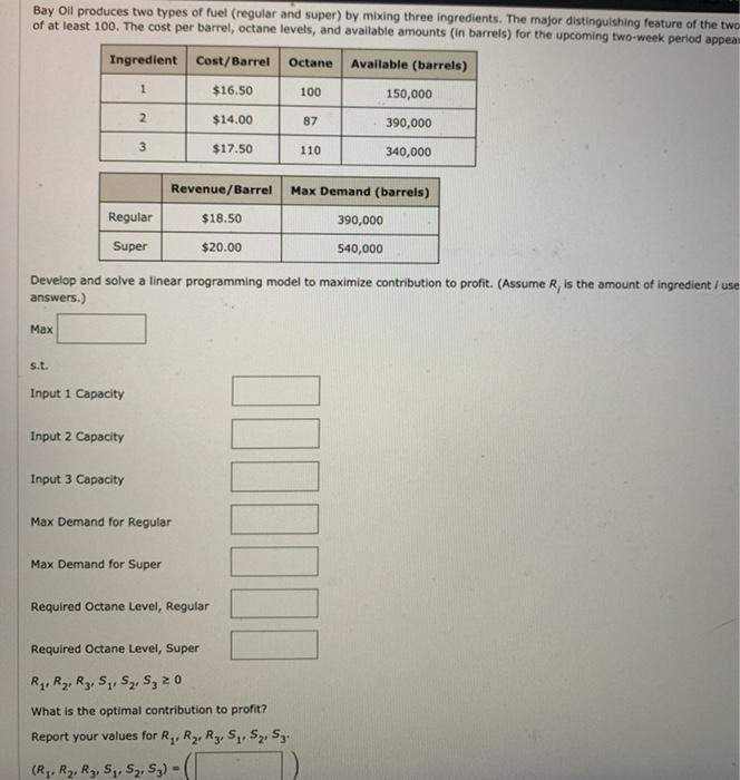 A) Develop and solve a linear programming model