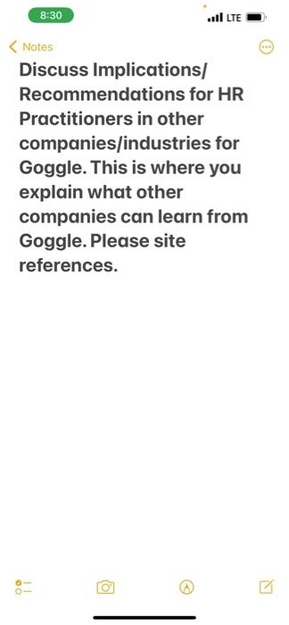 < Notes Discuss Implications/ Recommendations for