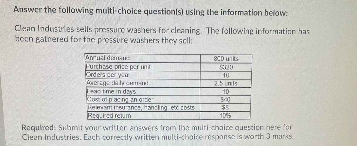 Answer the following multi-choice question(s)