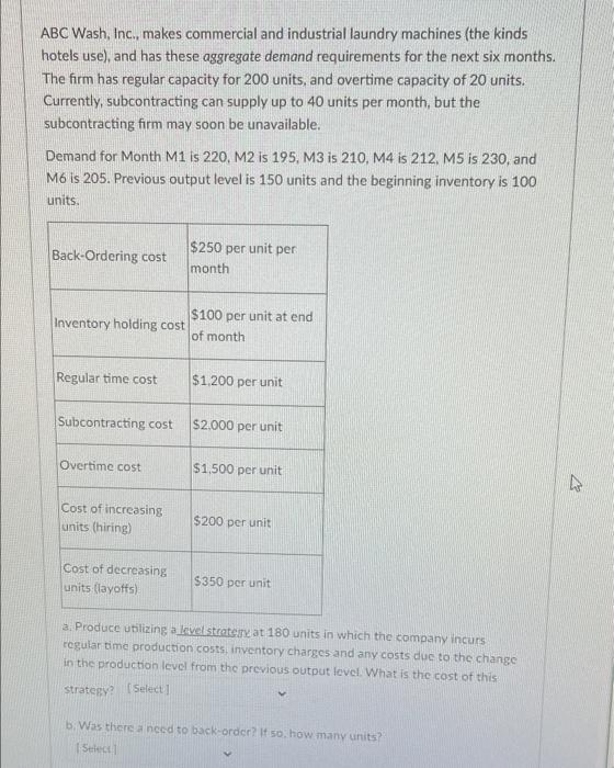 ABC Wash, Inc., makes commercial and industrial