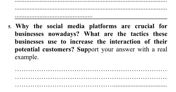 5. Why the social media platforms are crucial for