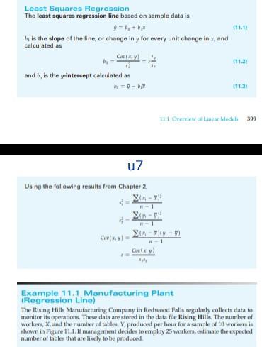 Least Squares Regression The least squares