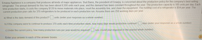 Emapy Appliance is a company that produces al