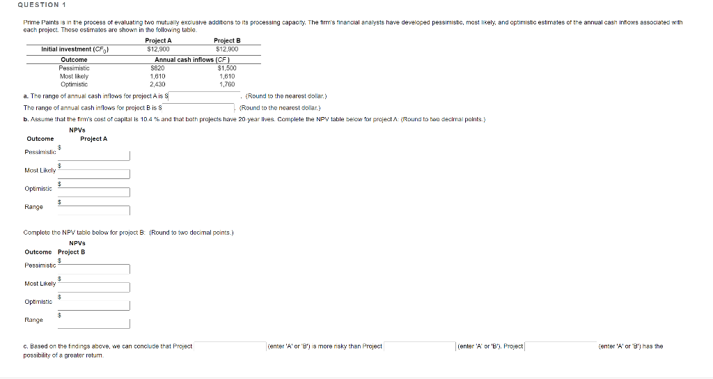 Prime Paints is in the process of evaluating two