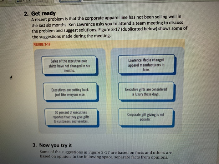 2. Get ready A recent problem is that the