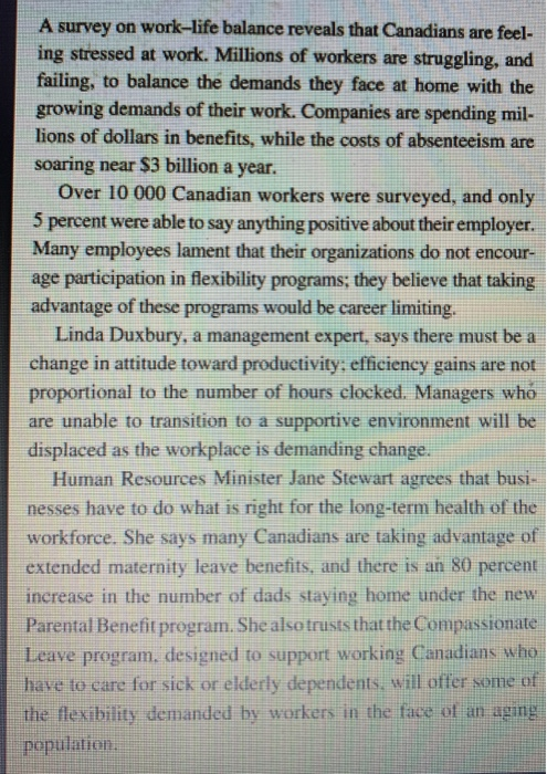 Part C: Human Resources (30 marks) Read the Case