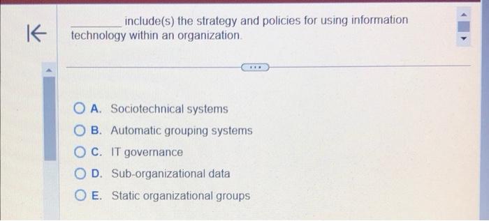 include(s) the strategy and policies for using