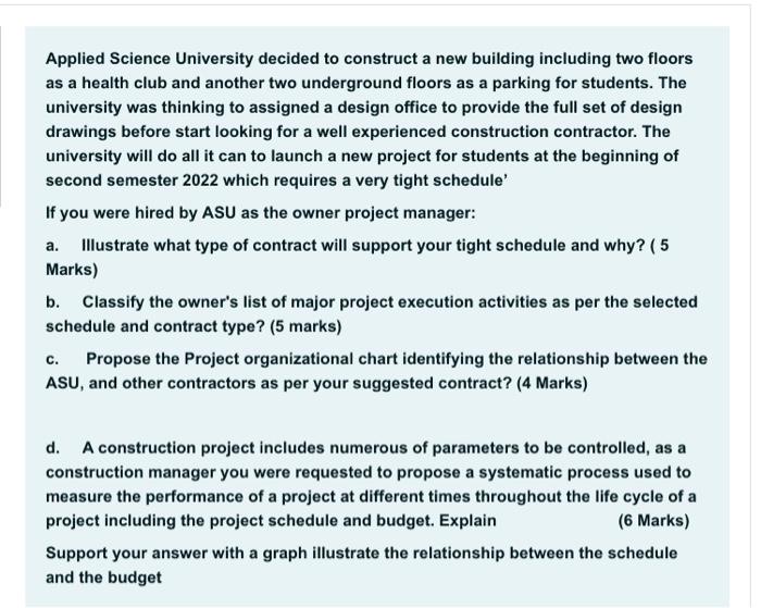 cost plus fixed fee Applied Science University